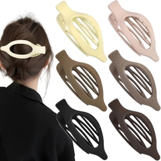 Obeoby Flat Hair Clips (Set of 6)