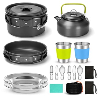 Odoland Camping Cookware Mess Kit