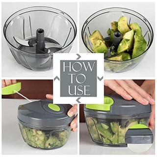 Ourokhome Manual Food Processor Vegetable Chopper