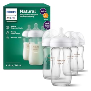 Philips Avent Natural Glass Baby Bottles (Pack of 4)