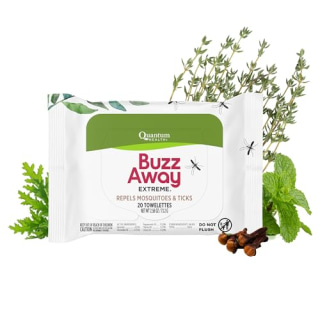 Quantum Health Buzz Away Extreme DEET-Free Insect Repellent Wipes