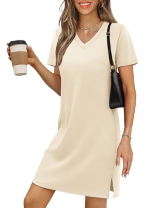 Rumia V-Neck T-Shirt Dress