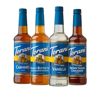 Torani Sugar Free Flavored Drink Syrup (4 Pack)