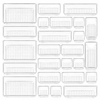 Vtopmart 25 PCS Clear Plastic Drawer Organizers