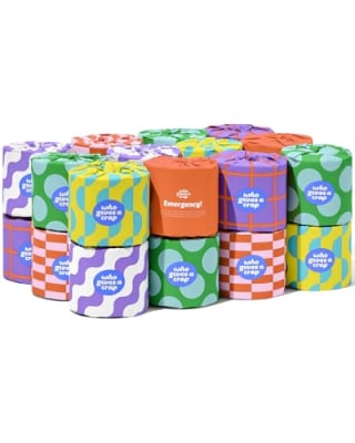 Who Gives A Crap 100% Recycled Toilet Paper (24 Rolls)