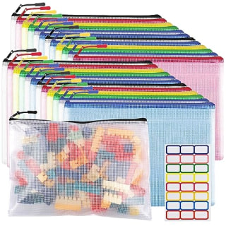 YOPCDJ Mesh Zipper Pouch Bags