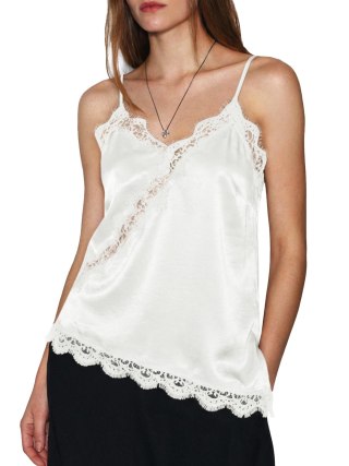 Cicy Bell Satin Lace Cami Top