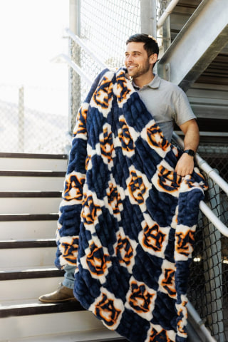 Minky Couture Auburn Tigers Blanket
