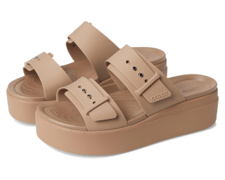 Crocs Brooklyn Buckle Low Wedge