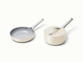 Caraway Non-Stick Ceramic-Coated, Mini Fry Pan & Saucepan Duo