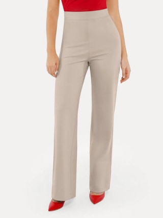 Popilush Shapewear Executive High Waisted Wide-Leg Ponte Pants