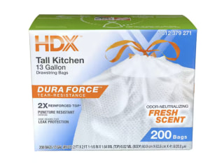HDX Tall Kitchen 13-Gallon Trash Bags