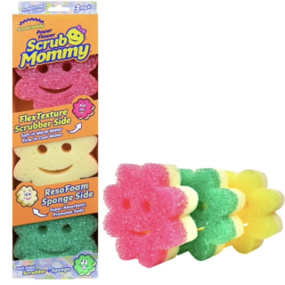Scrub Daddy Scrub Mommy Power Flower Dual-Sided Cleaning Sponges