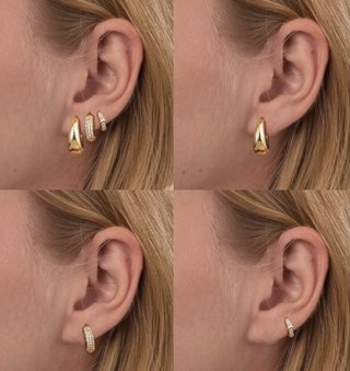 Lolias Small Chunky Hoop Earrings for Women