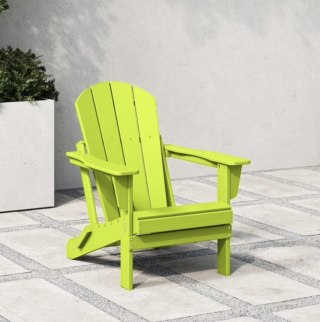 WestinTrends Malibu Outdoor Folding Adirondack Deck Chair