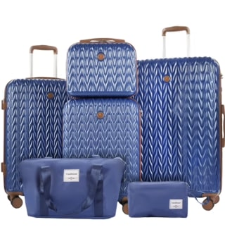 Travelhouse 6 Piece Hardshell Luggage Set