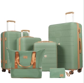 Travelhouse 6 Piece Hardshell Luggage Set