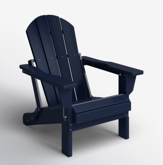 Beachcrest Home Shawnna Foldable Adirondack Chair