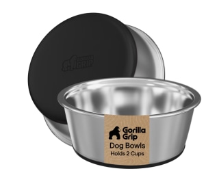 Gorilla Grip Dog Bowl Set