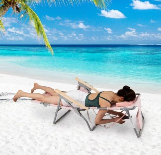 Costway 3-IN-1 Foldable Beach Chair