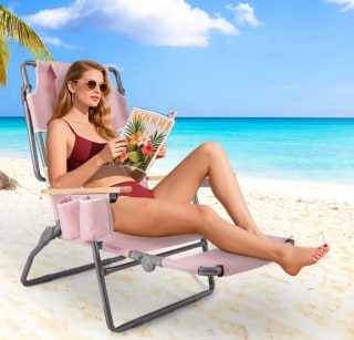 Costway 3-IN-1 Foldable Beach Chair