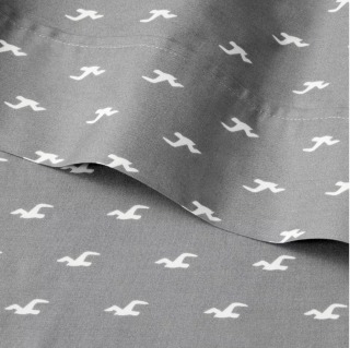 The Hollister Collection at Target Percale Seagull Sheet Set Gray