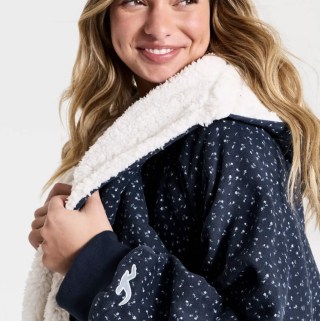 The Hollister Collection at Target Ditsy Floral Hooded Throw Blanket
