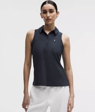 Lululemon Quick-Dry Sleeveless Polo Shirt