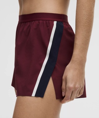 Lululemon High-Rise Split Short 3" Stripe