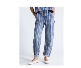 Free Assembly High Rise Cropped Carpenter Barrel Jeans 26" 