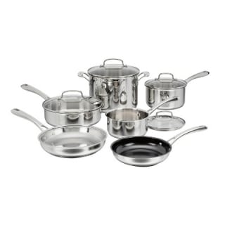 Cuisinart Classic Stainless Steel Cookware Set (10 Piece)