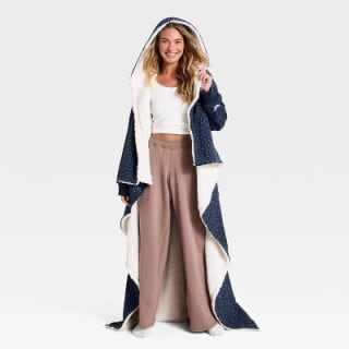 The Hollister Collection at Target Ditsy Floral Hooded Throw Blanket