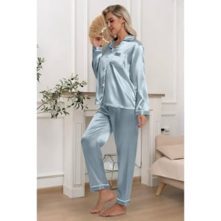 Dakimoe Silky Satin Pajama Set