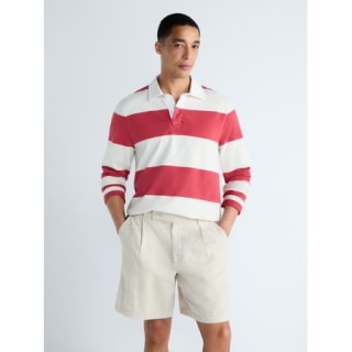Free Assembly Striped Cotton Rugby Shirt 