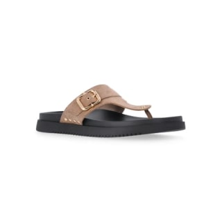 Madden NYC Women's Faux Suede Thong Footbed Sandals