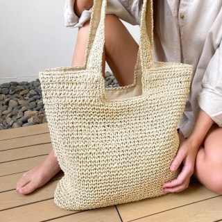 Gocvo Woven Straw Boho Bag