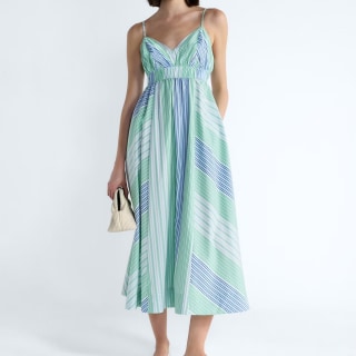 Free Assembly Striped Cotton Maxi Dress