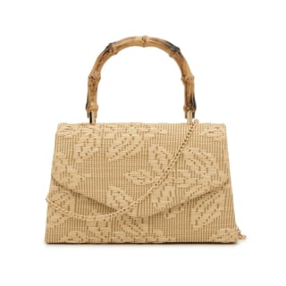 Crown Vintage Bamboo Handle Satchel
