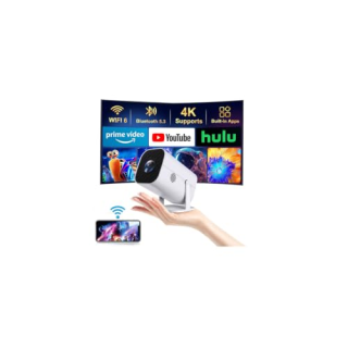 YGSKK Mini Portable Projector With Wifi And Bluetooth 