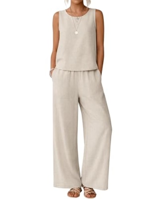 Fiercd Linen Pants & Top Set