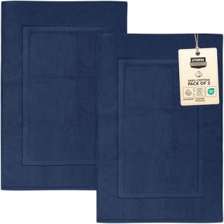 Utopia Towels 100% Cotton Bath Mats (Set of 2)