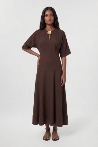 Karen MIllen Modal Drop Waist Midi Dress