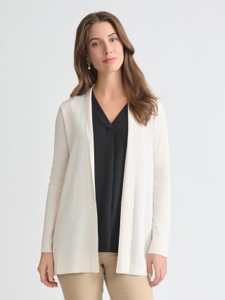 Jones New York Open Front Icon Cardigan
