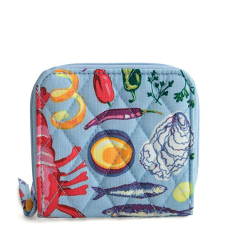 Vera Bradley Outlet Cotton Essential Small Zip-Around Wallet