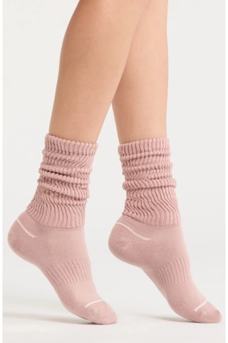 Nordstrom Athleisure Slouch Rib Crew Socks