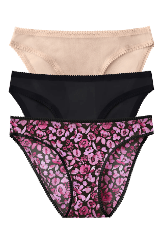 On Gossamer 3-Pack Mesh Hip Bikinis