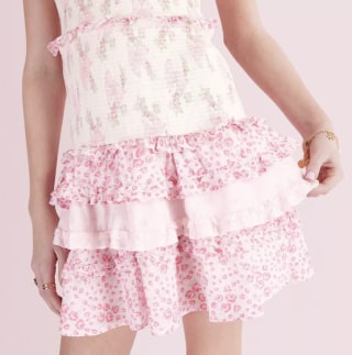 LoveShackFancy x Target Girls' Evie Blooming Bows Smocked Tiered Ruffle Dress