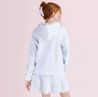 LoveShackFancy x Target Girls' Sophia Everblooming Ditsy French Terry Hooded Sweatshirt