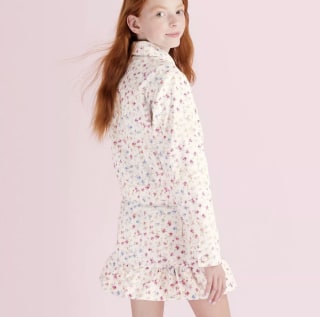 LoveShackFancy x Target Girls' Grace Sunrise Patchwork Denim Jacket