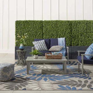 Nourison Aloha Leaf Print Indoor/Outdoor Area Rug